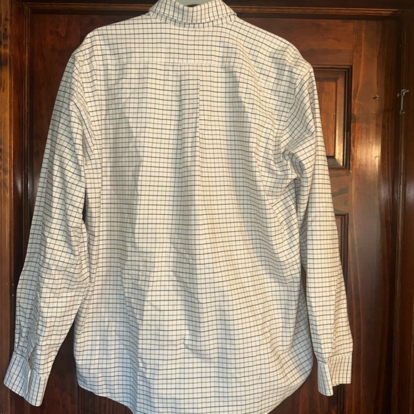 L.L. Bean Men's White and Black Checkered Shirt - Picture 5 of 5